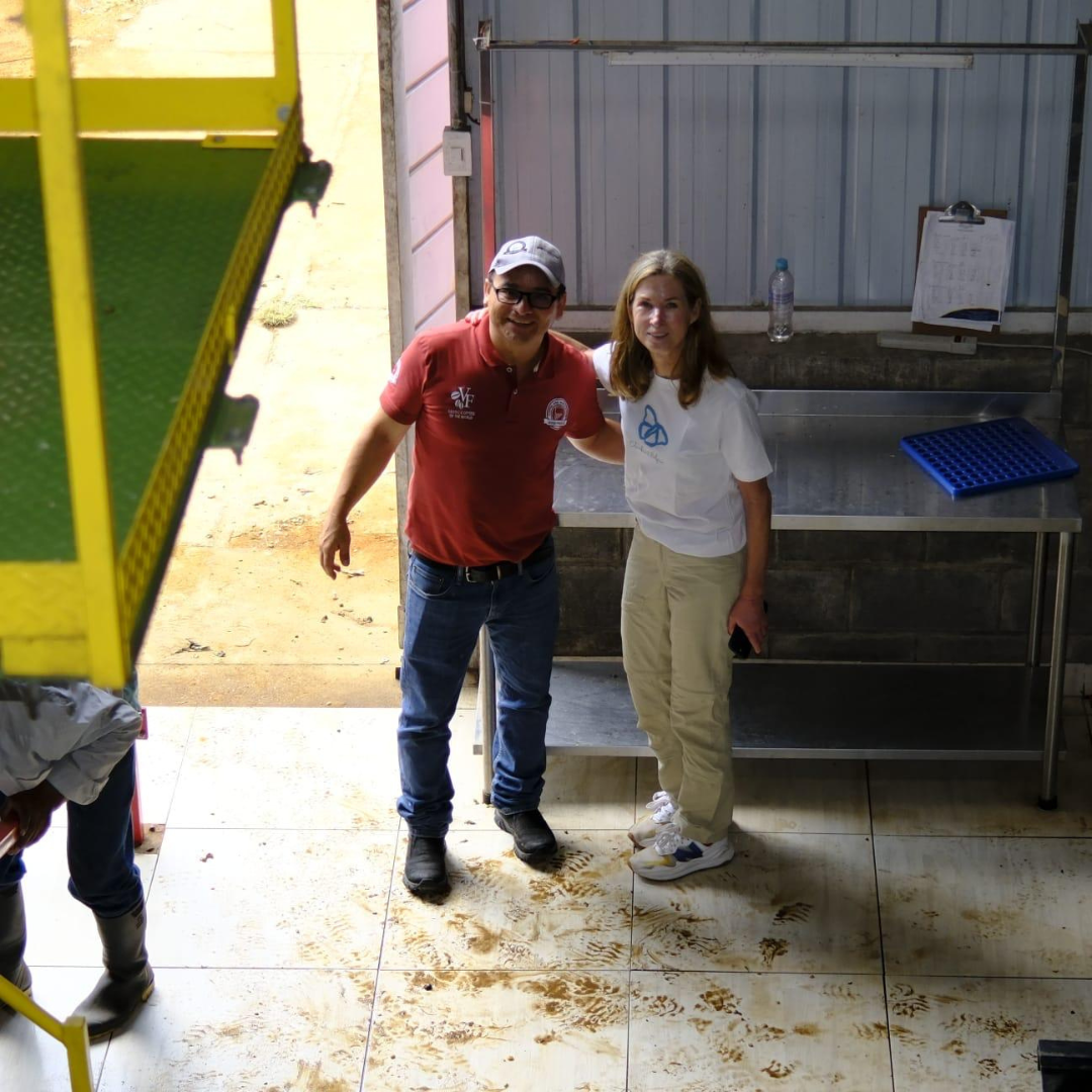ilse and wilton benitez in the warehouse